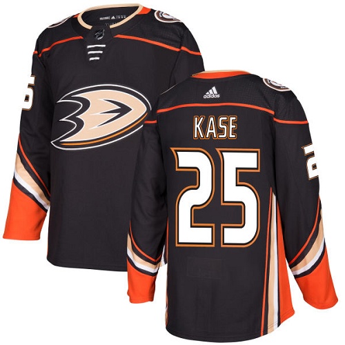Adidas Ducks #25 Ondrej Kase Black Home Authentic Stitched NHL Jersey